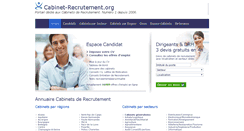 Desktop Screenshot of cabinet-recrutement.org