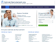 Tablet Screenshot of cabinet-recrutement.org